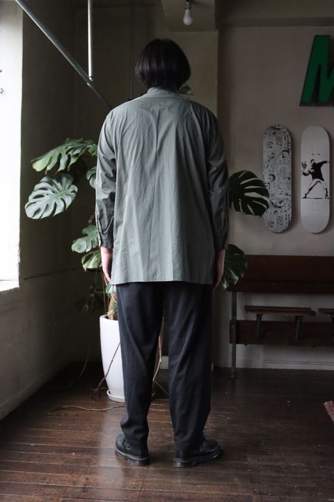 blurhms High Count Chambray Pullover Washed Shirt(BHS22S014) style. 2022.01.24.