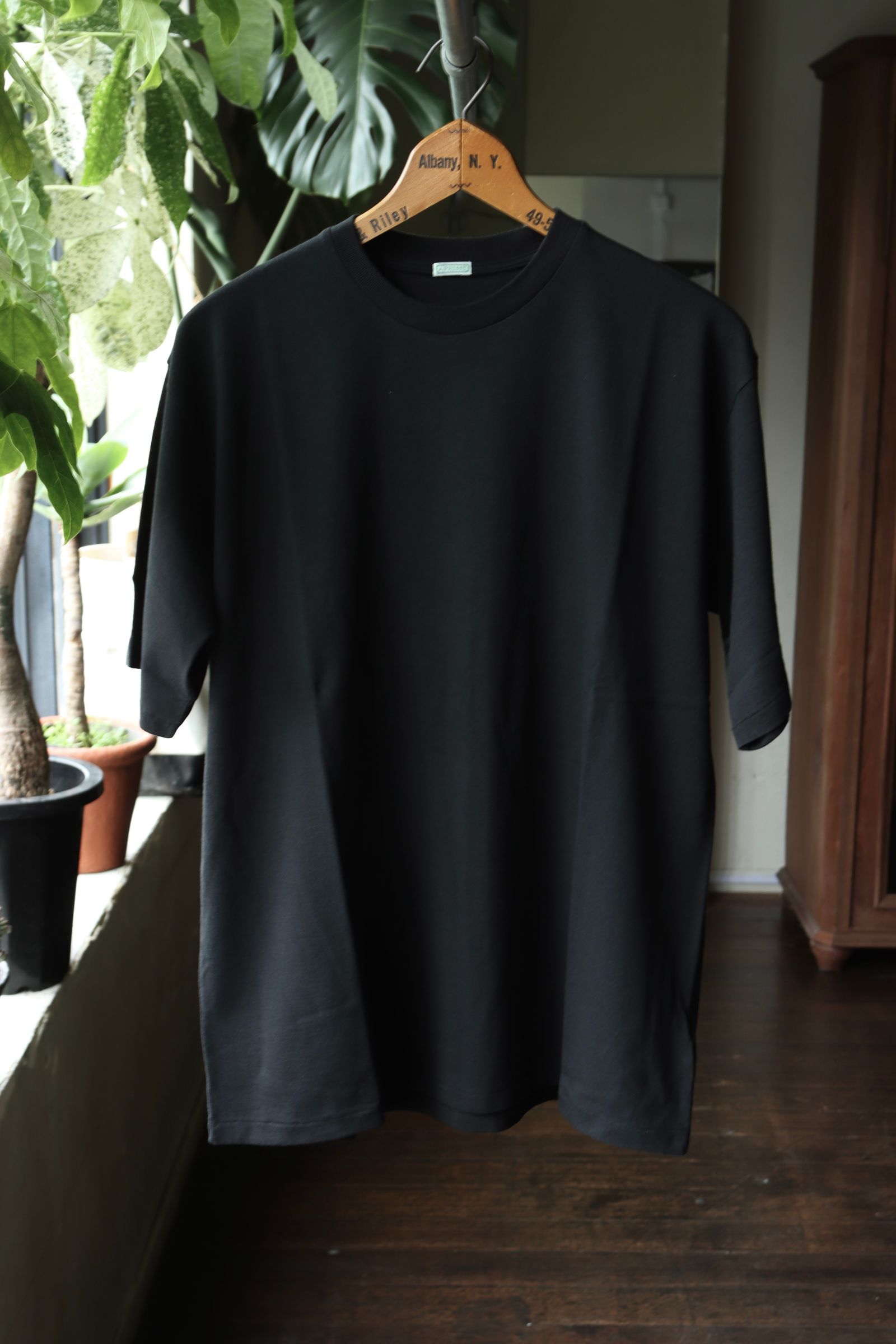 アプレッセ 2025 STYLE2 Cachmere Blend S/S T-Shirt(25AAP-05-01)BLACK
