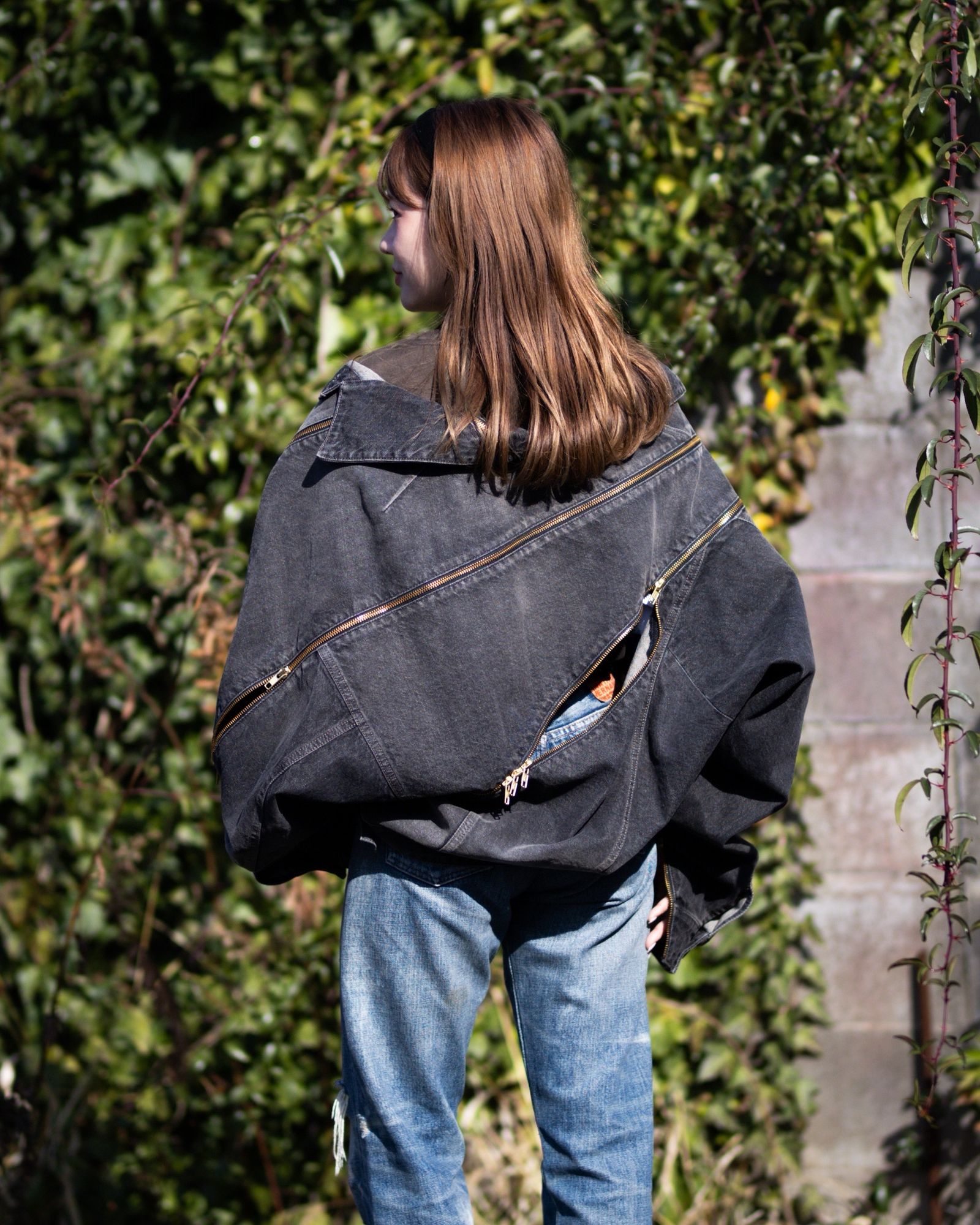 doublet ダブレット26SS FILLETED ZIP DENIM JACKET (26SS08BL241) BLACK ★1月17日(土)11:00発売！