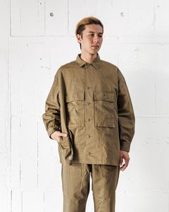 フレッシュサービス UTILITY FATIGUE SHIRT(FSC251-20138)GREEN(TAN)
