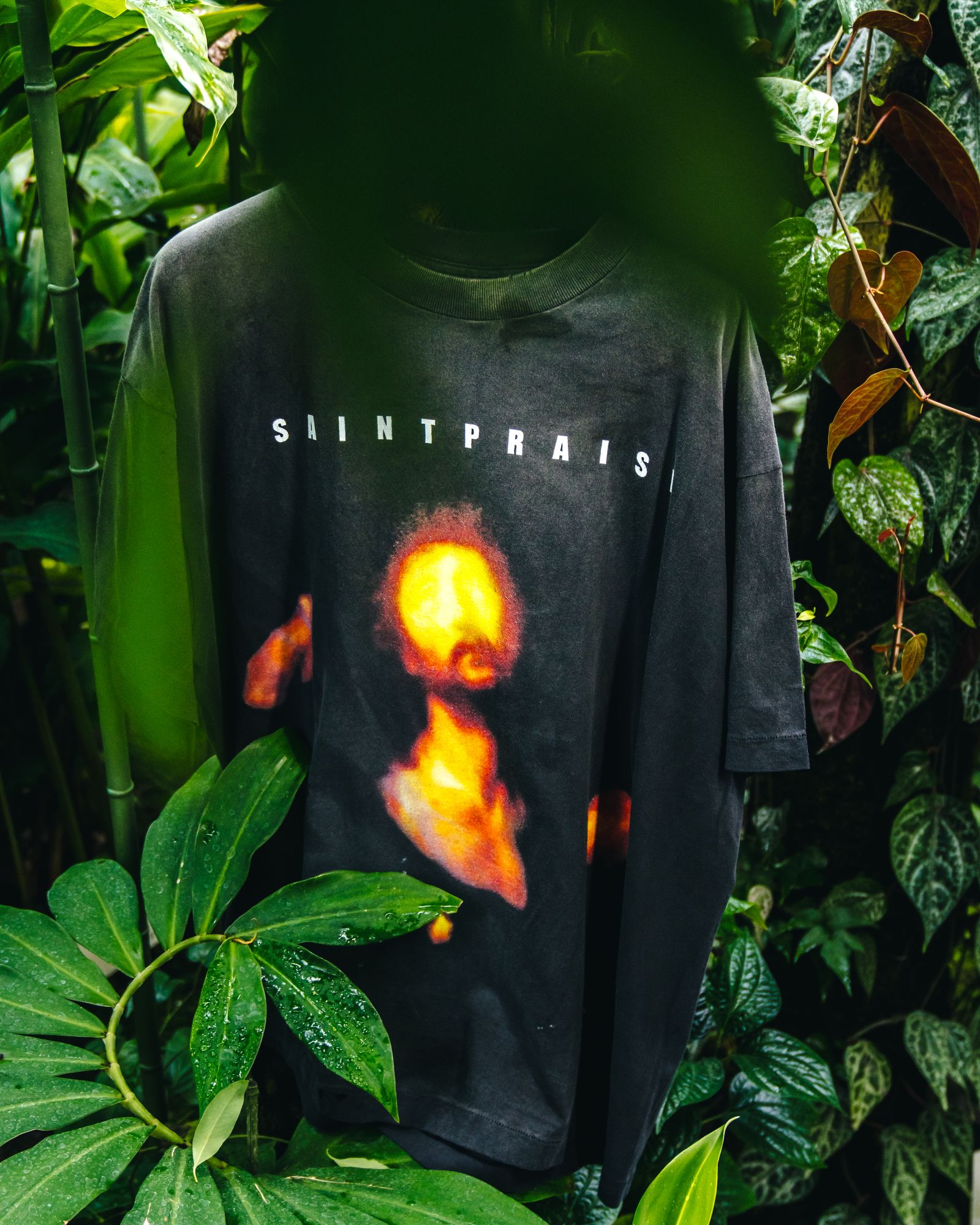セントマイケル Tシャツ SAINT PRAISE SS TEE(SM-HR8-0000-010)BLACK
