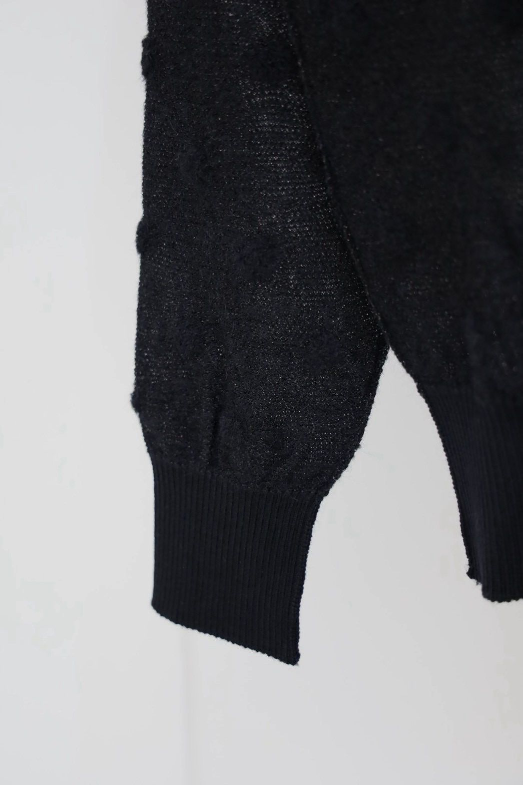 tao 26FW アルパカ混ドットジャガードカーディガン(TR-N018-051-1)BLACK☆9月4日(金)発売！