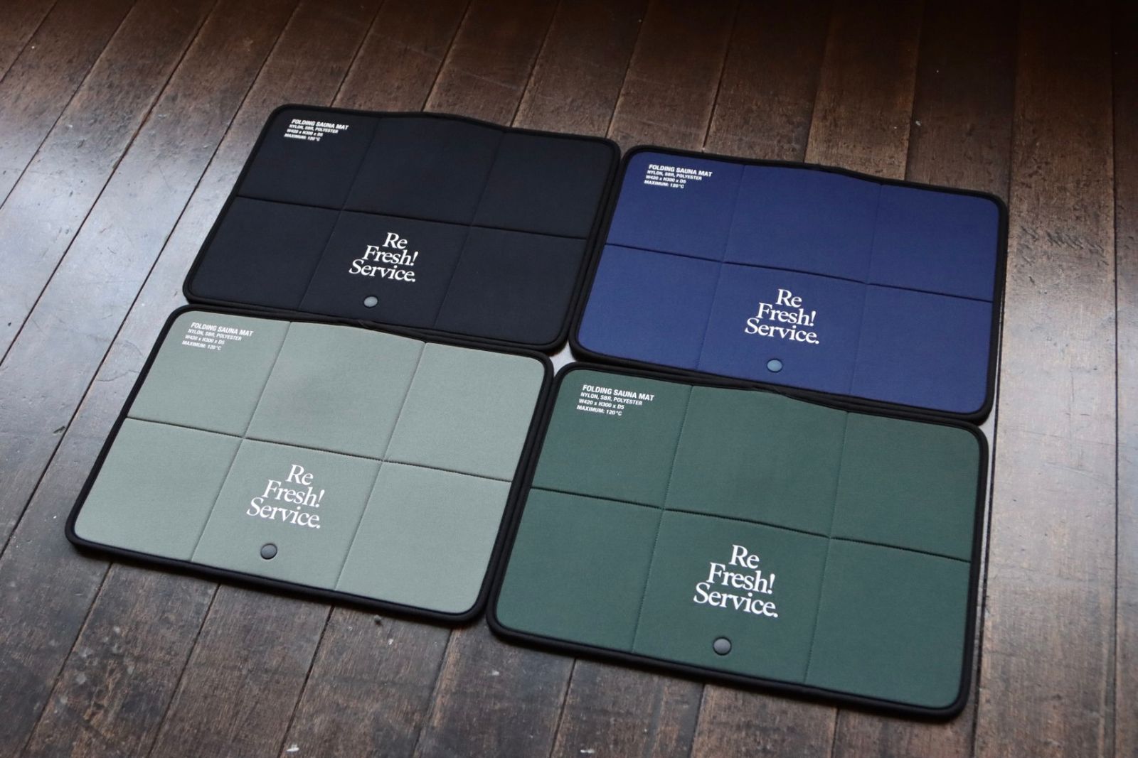フレッシュサービス ReFresh!Service. “FOLDING SAUNA MAT”(BLACK)☆8月2日(土)再入荷！