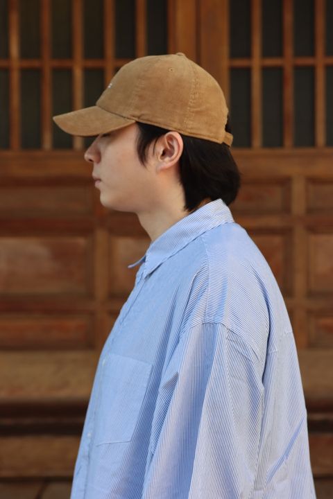 FreshService CORPORATE STRIPE REGULAR COLLAR SHIRT"WHITE×BLUE"style.