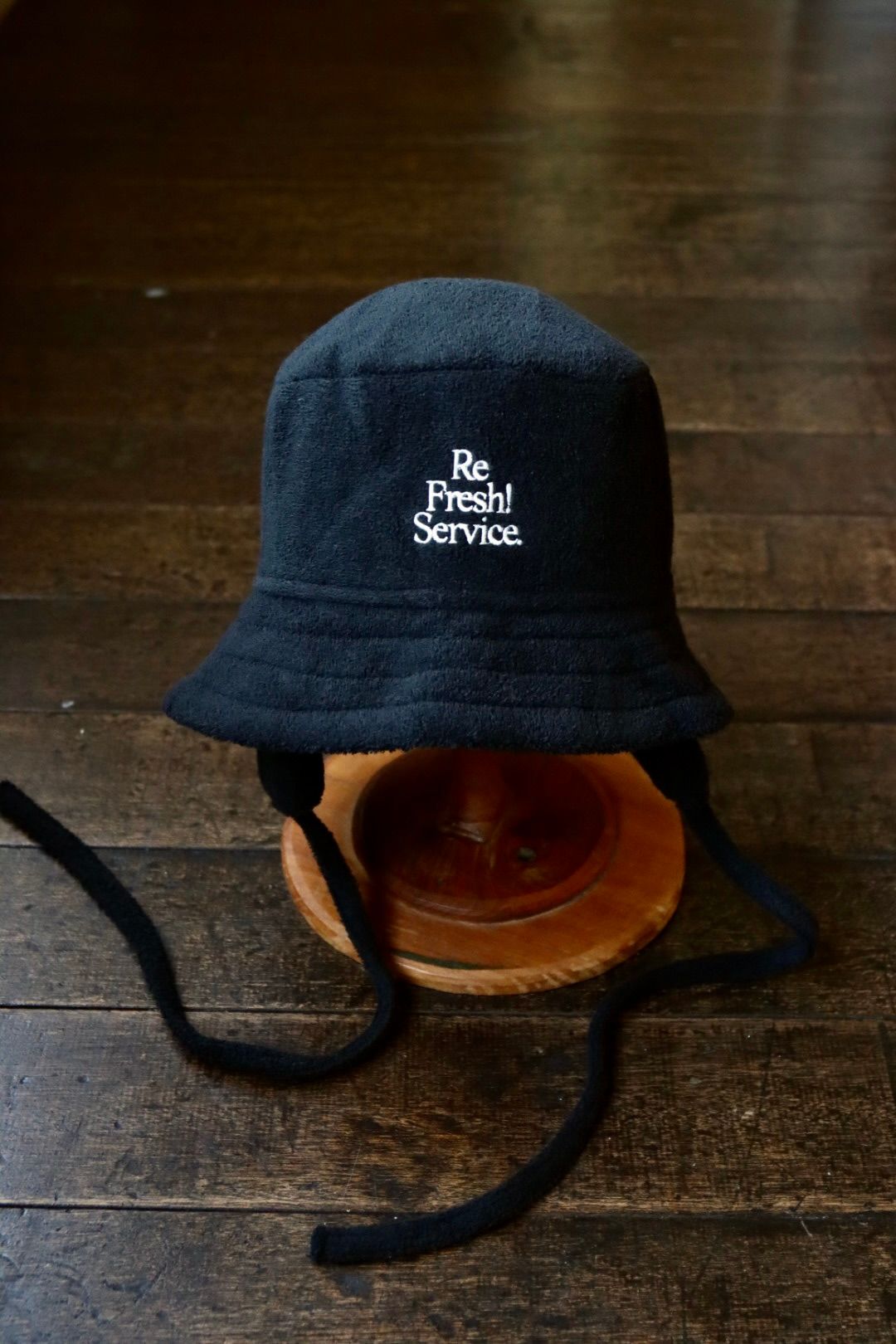 売り切れ新品未使用 ReFresh!Service. Pile Sauna Hat 黒 帽子