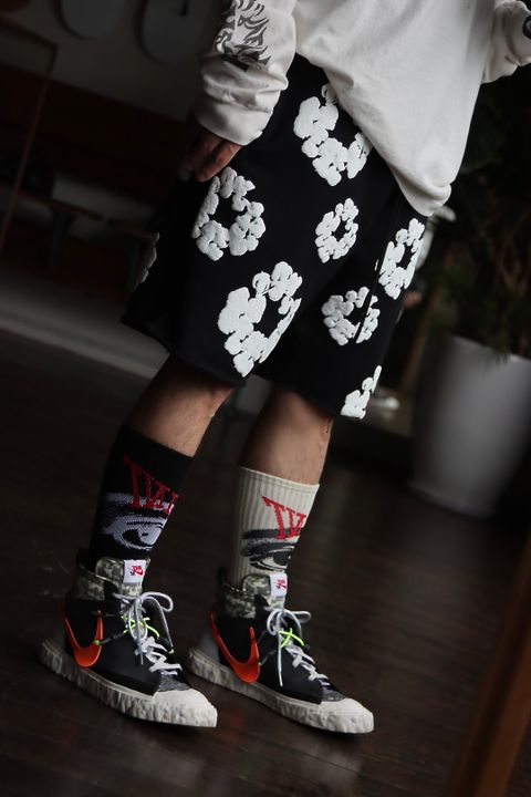 レディメイド×デニムティアーズREADYMADE×DENIM TEARS SWEAT SHORTSスタイル.2022.9.29.