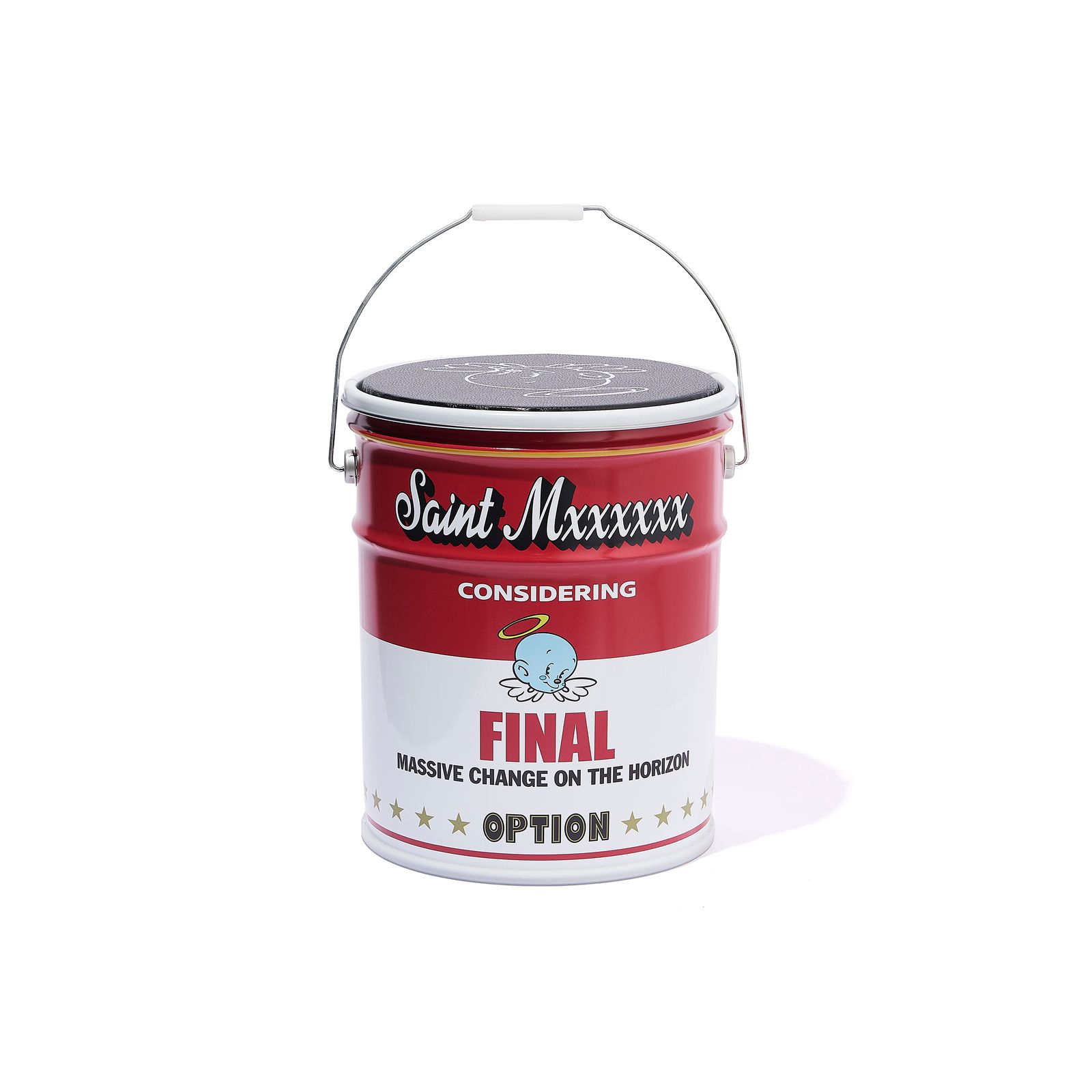 セントマイケル 26AW BAPE_CAN STOOL(SM-MK1-0000-C42)WHITE+RED☆8月22日(土)発売！