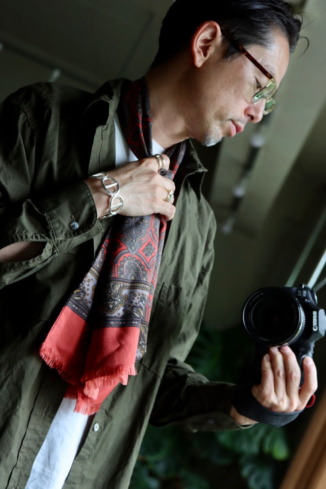 アプレッセ22AW Over Dyeing Military Shirt