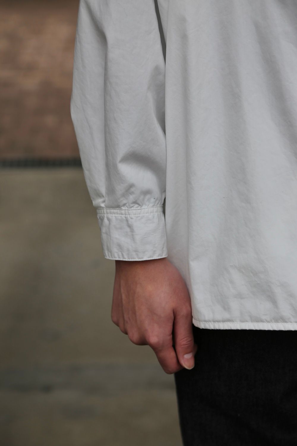 Garment Dyed Poplin Umbrella Yoke Shirt(GM211-50032) style.2021.2.14.