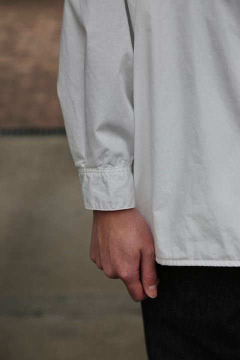 Garment Dyed Poplin Umbrella Yoke Shirt(GM211-50032) style.2021.2.14.