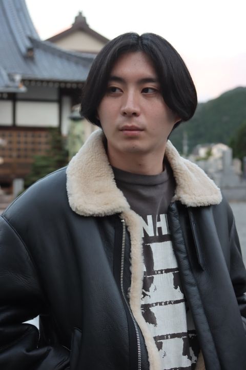 YOKE DETACHABLE COLLAR BOMBER JACKET style.2021.10.17.
