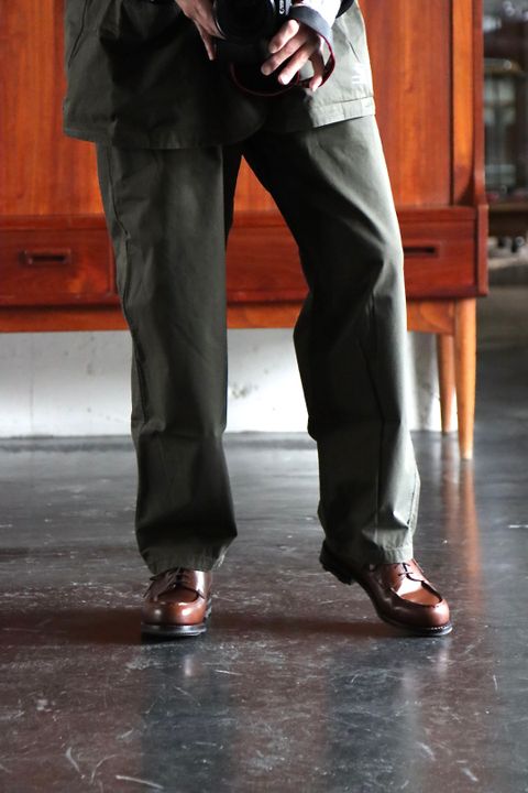 FreshService OVERDYED LEFT TWILL ENGINEER JACKET"DARK OLIVE"style.