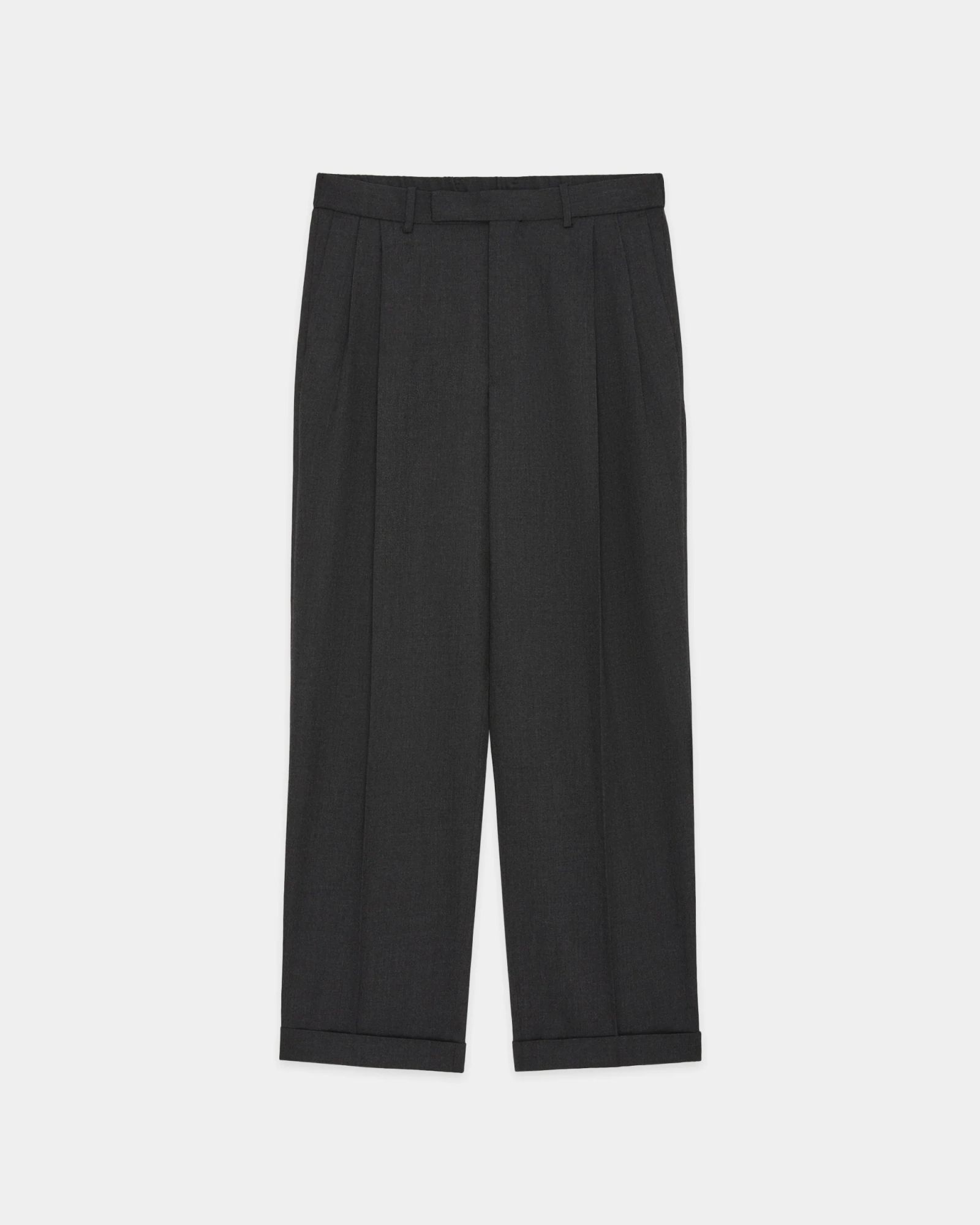 マーカウェア 26AW DOUBLE PLEATED SEMI EASY TROUSERS(A26C07PT02C) CHARCOAL☆新作発売！