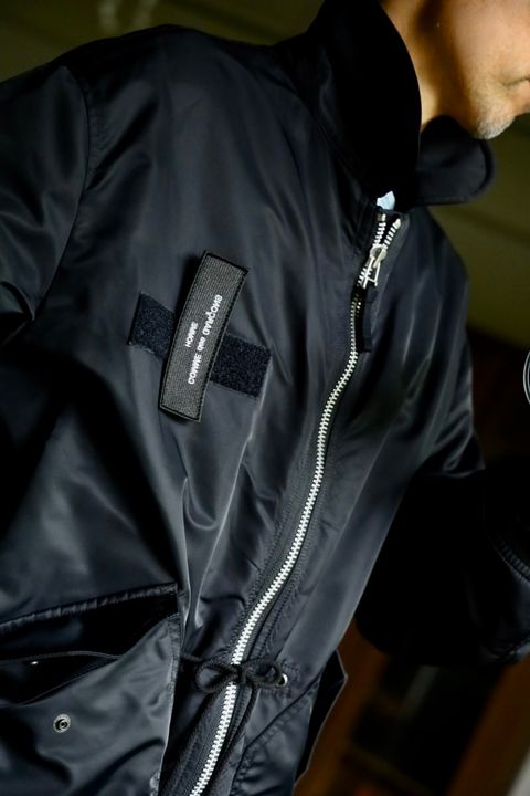 COMME des GARCONS HOMME ナイロンツイルコートスタイル2024.10.08.