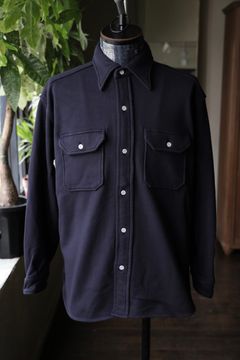 ファウンダ 25AW SWEAT WORK SHIRT(015FD252011)NAVY⭐︎9月13日(土)新作発売！