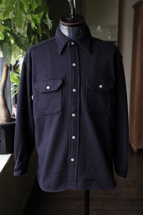 ファウンダ 25AW SWEAT WORK SHIRT(015FD252011)NAVY⭐︎9月13日(土)新作発売！