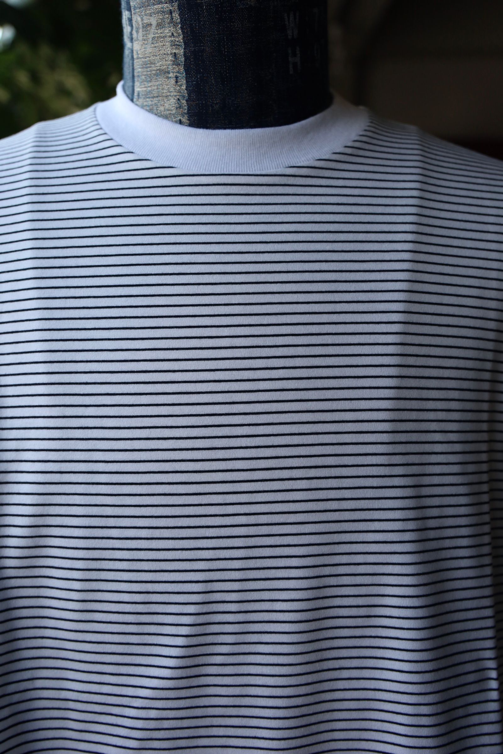 イズネス25SS BALLOON BORDER SHORTSLEEVE T-SHIRT(25SS_46_31SSSH05-3)WHITE×NAVY border
