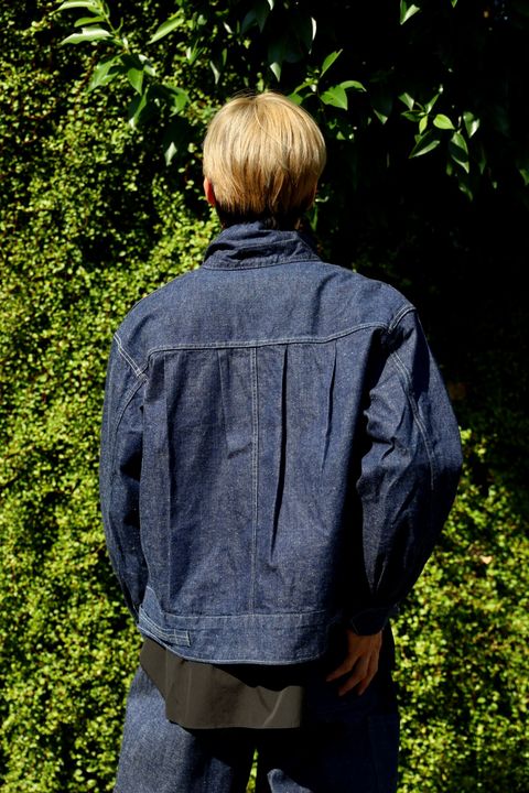 A.PRESSE Roval Canadian Navy Denim Work Jacket セットアップスタイル