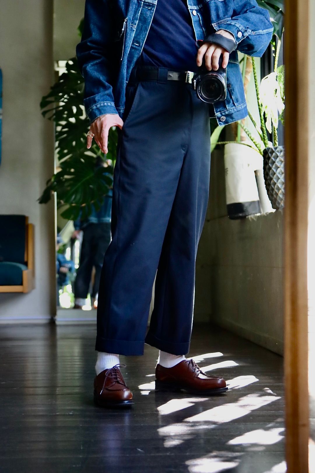 アプレッセ Work Chino Trousers (23AAP-04-22M)NAVY
