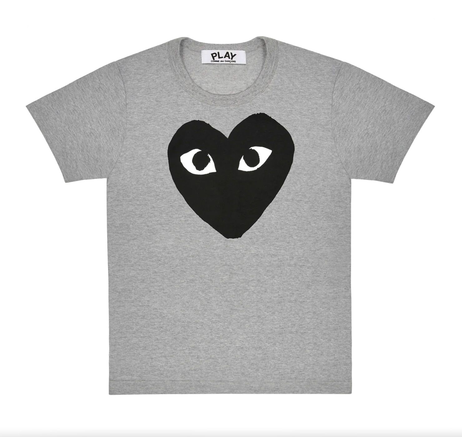 PLAYプレイコムデギャルソン ブラックハートTシャツBLACK HEART (GRAY)