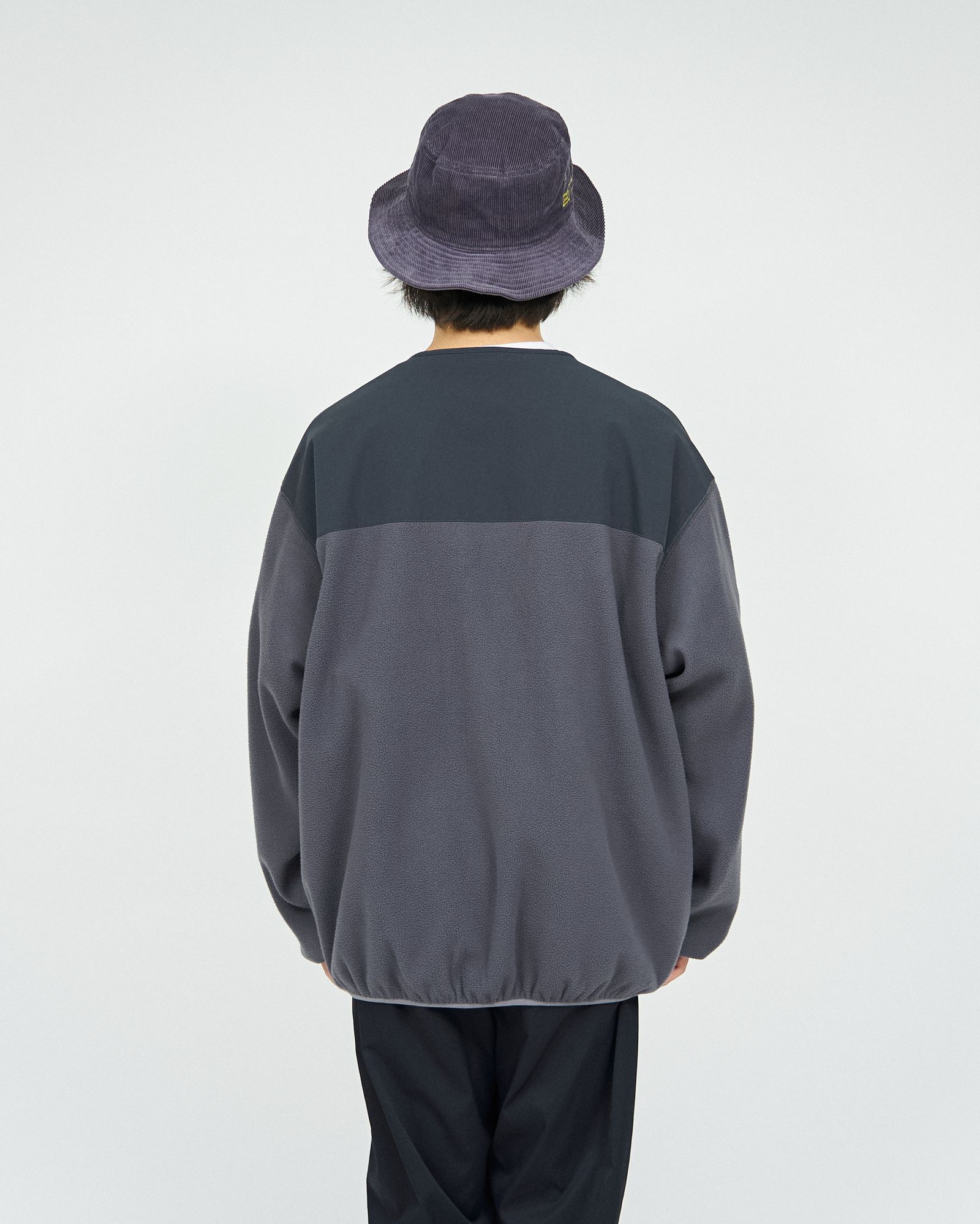 フレッシュサービス SYNTHETIC FLEECE CARDIGAN(FSC243-30093)GRAY