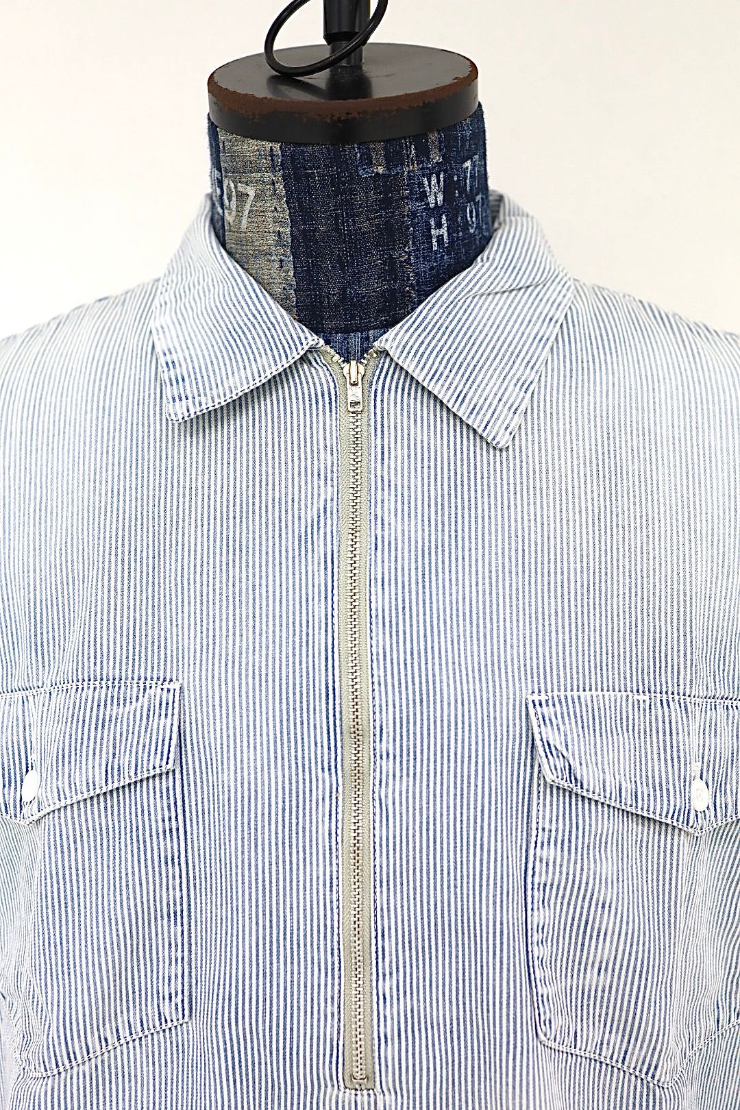 セントマイケル 26SS HICKORY SHIRT/STRIPE(SM-MK8-0000-041)WHITE