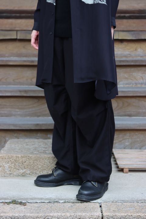 Yohji Yamamoto 21AW M-ツバメ濃紺プリントB(HX-B58-412) style.2021.8.29.