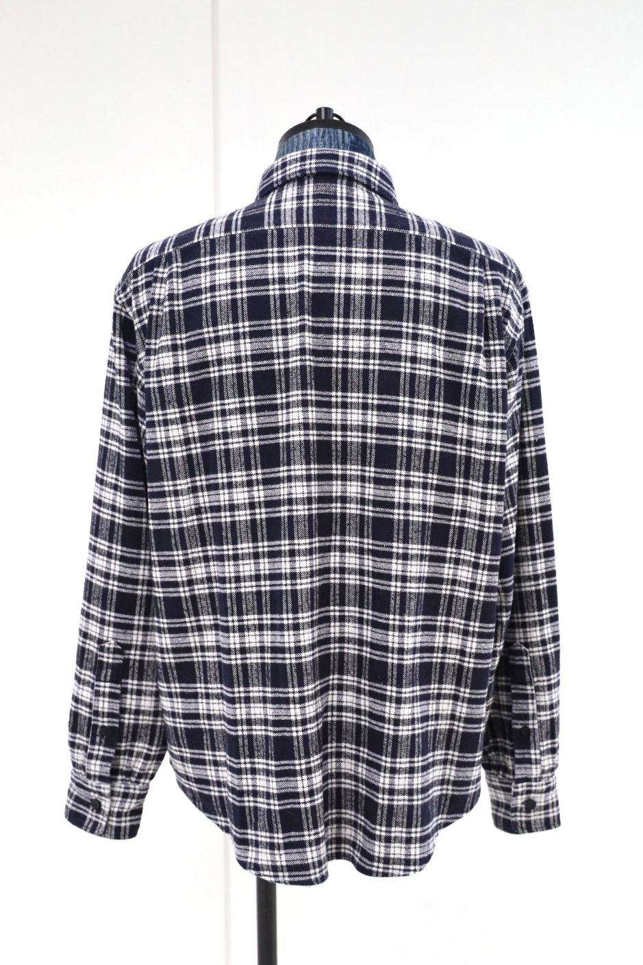 アプレッセ 2026 STYLE2 Vintage Cotton Silk Nep Twill Check Shirts(26AAP-02-08)NAVY☆8月22日(土)発売！