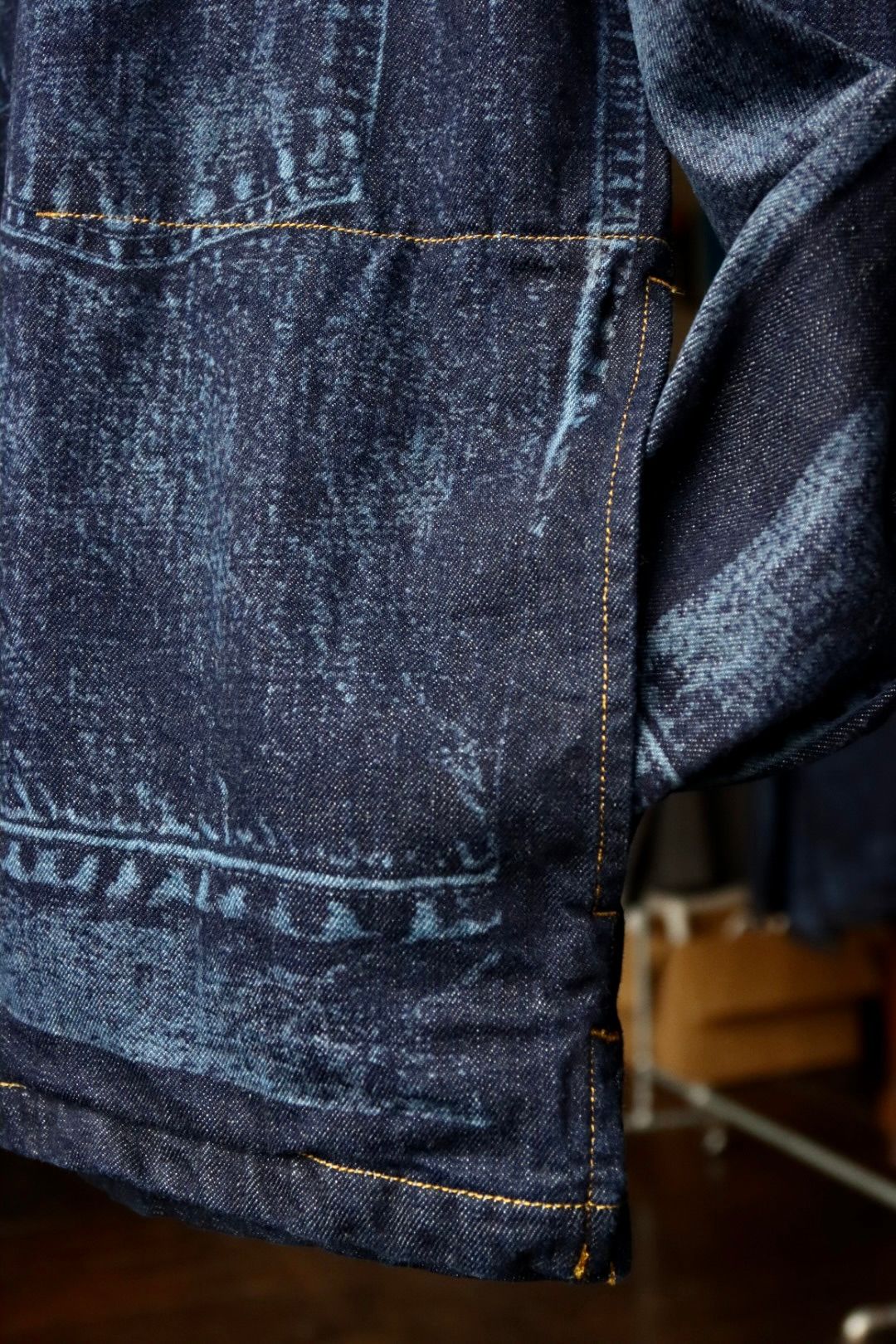 ヨーク23SSデニムシャツ LASER PROCESSED DENIM PULLOVER(YK23SS0469SH)INDIGO