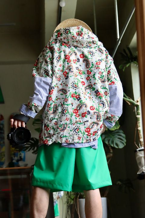 JUNYA WATANABE MAN 22SS フラワープリントアノラックパーカースタイル.2022.5.6.