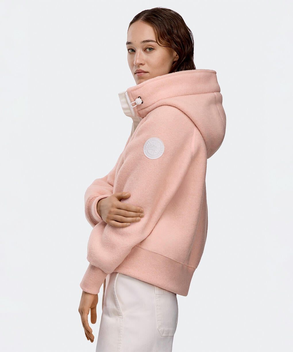 カナダグース レディース Chilliwack Fleece Bomber White Label(7102WW)Vintage Rose☆新作発売！