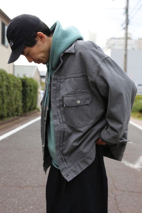 Graphpaper Colorfast Denim Blouson"GRAY"Style.2020.11.1.