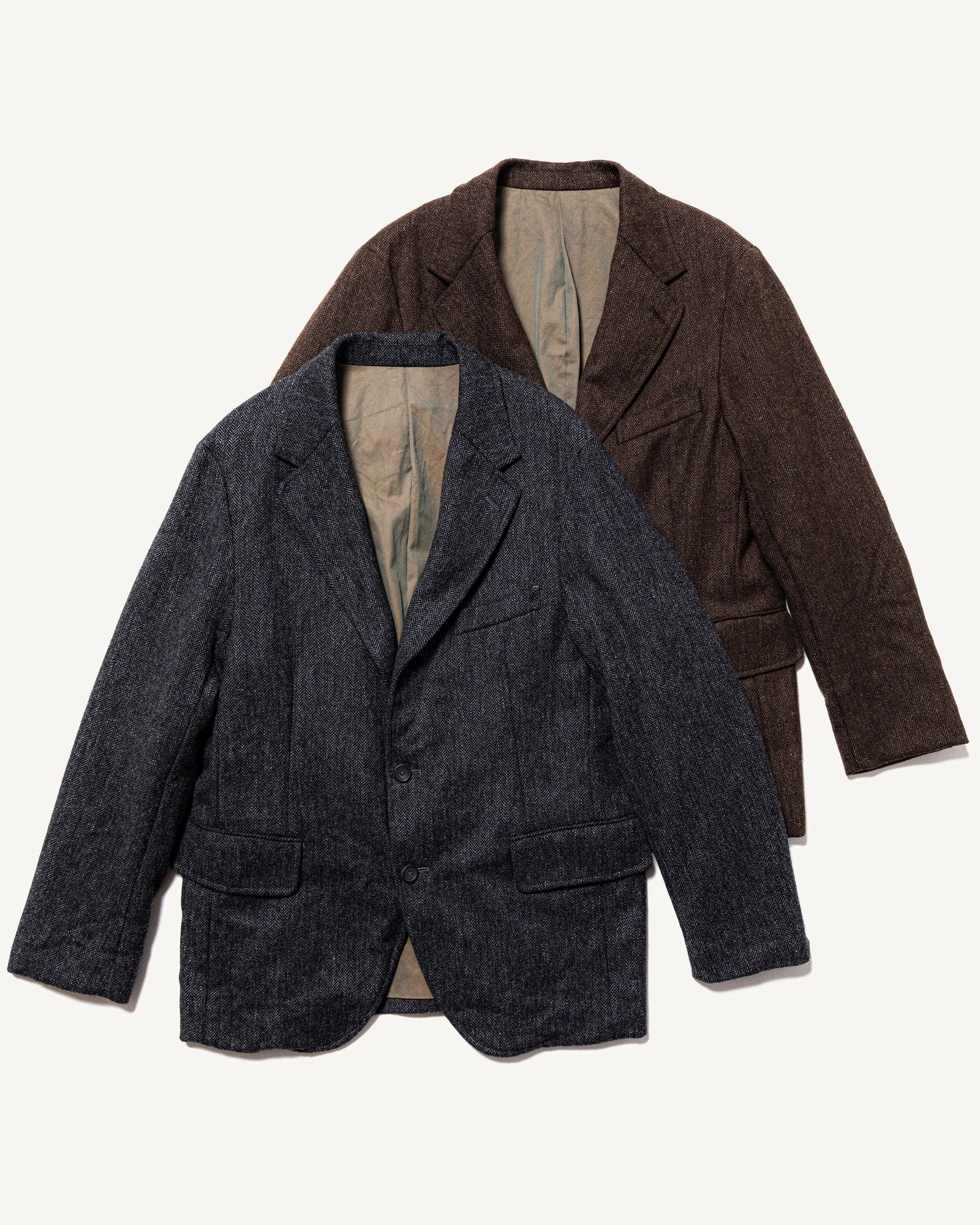 A.PRESSE - アプレッセ Tweed Tailored Jacket(23AAP-01-18H)CHARCOAL 