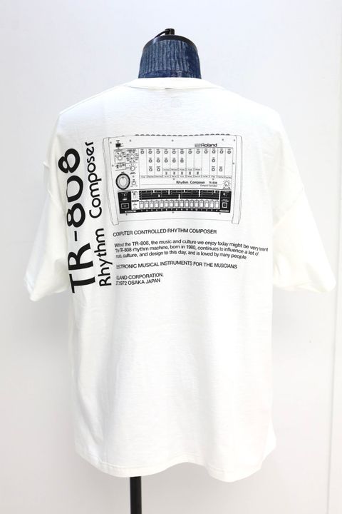 イズネスミュージック 26SS TR-808 T-SHIRTS(ISNESS MUSIC×ROLAND)(IIMP7_06_TR-808T01)WHITE☆新作発売！