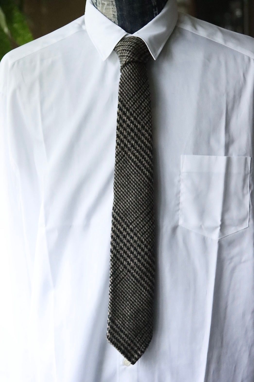 エンダースキーマ 25SA  tweed necktie(xu-c-twn)black