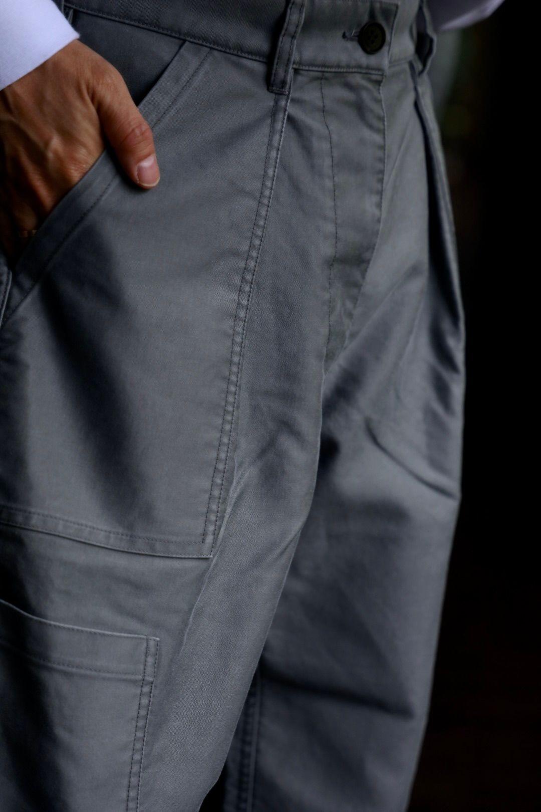 LASTMAN 24AW ラストマン大久保篤志 MOLESLIN MECHANIC PANTSスタイル