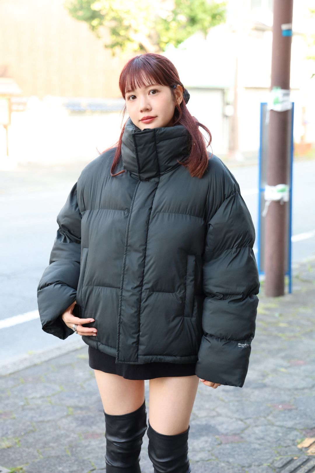 グラフペーパー  Women's 25AW PERTEX QUANTUM AIR Insulated Puffer Jacket(GL253-30439)BLACK