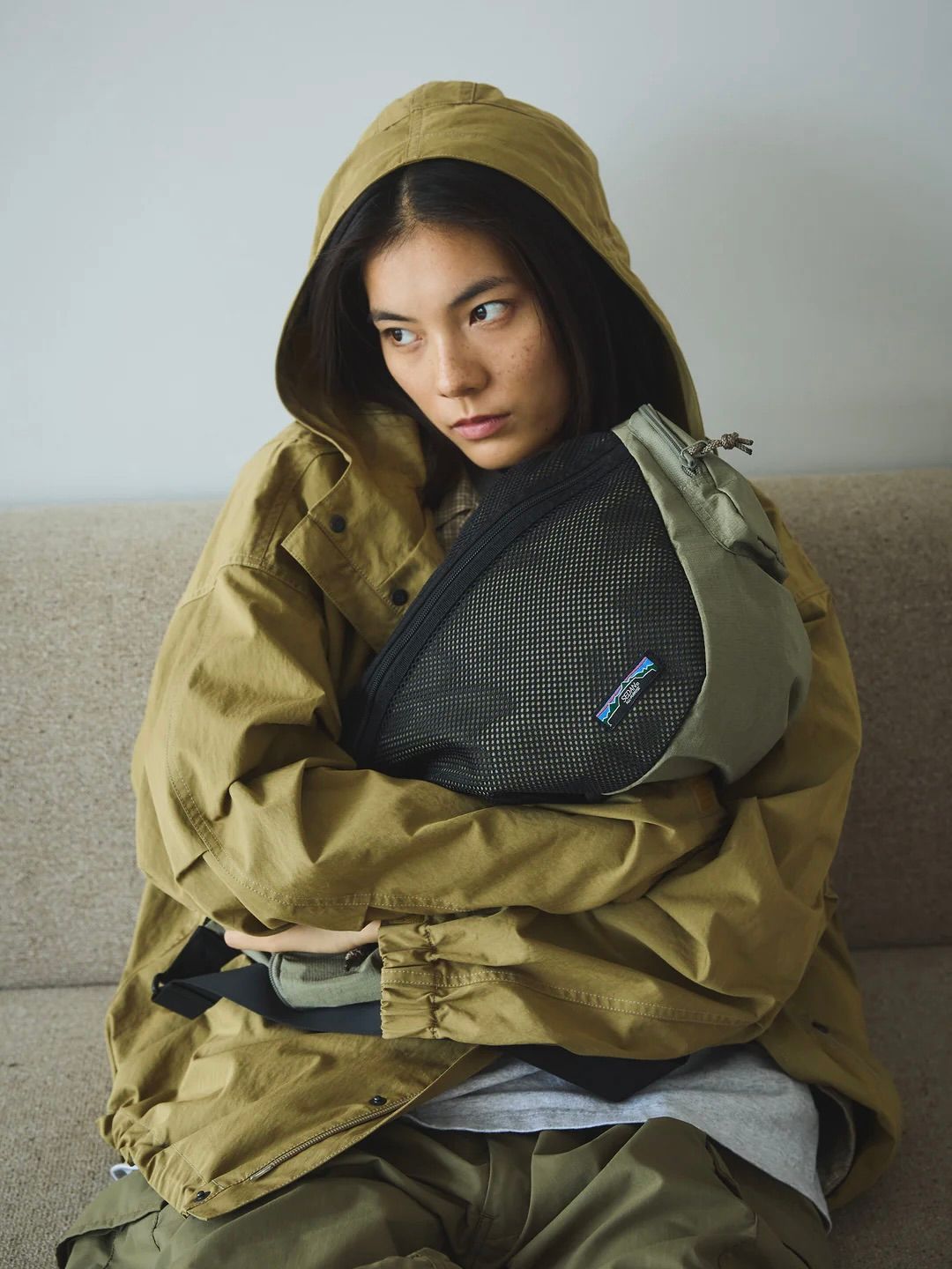 セダンオールパーパス SS24 Mesh Shoulder Bag (SD24S-BG02)Dark Khaki☆2月23日(金)発売！！