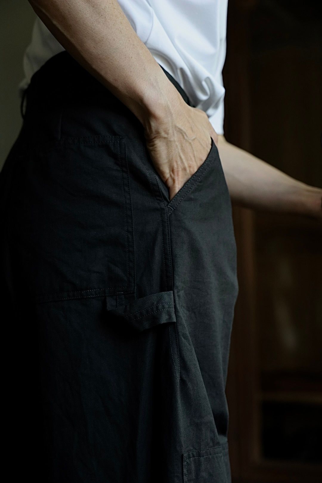 blurhms 25FW Cotton Serge Work Pantsスタイル