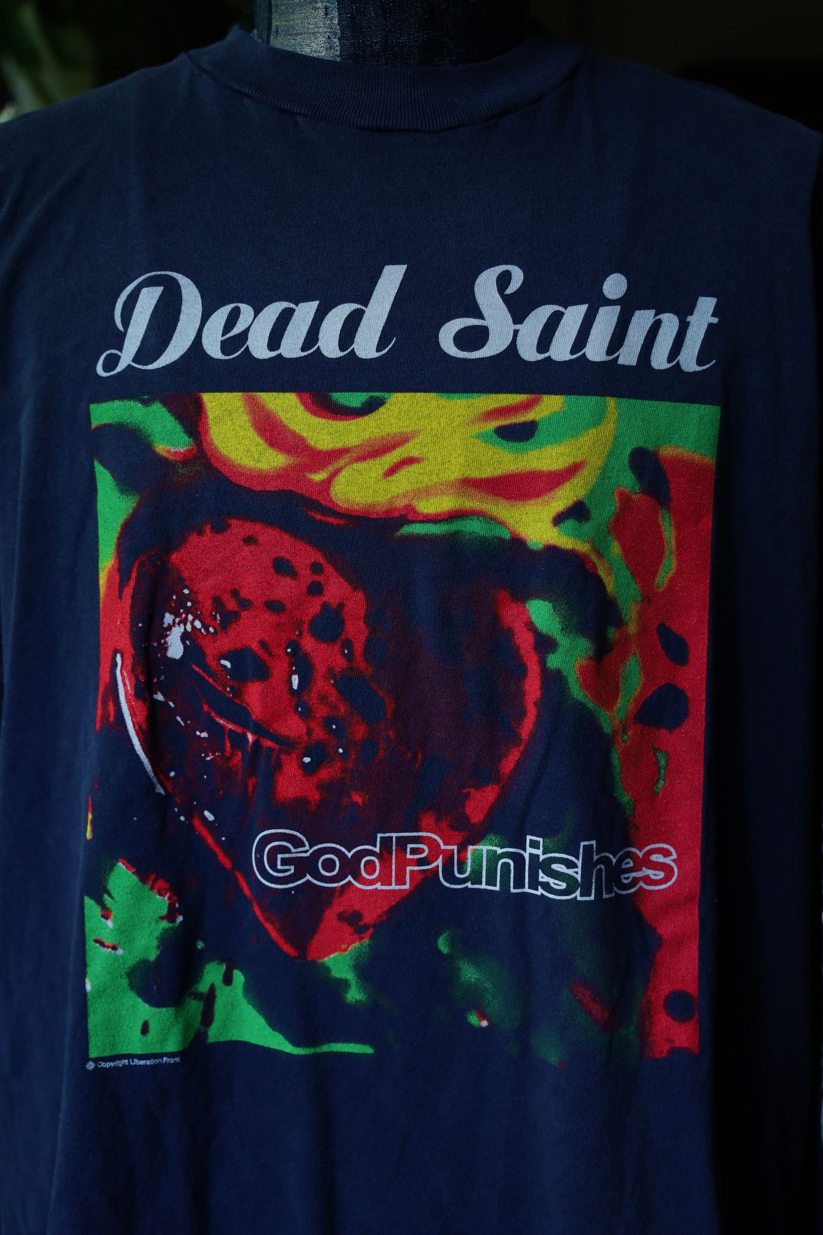 【SAINT MICHAEL】 LS TEE / DEAD SAINT Tシャツ SAINT Mxxxxxx セイント マイケル FW24 LS TEE/DEAD SAINT / NVY