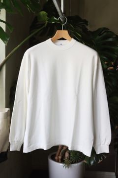ETS.MATERIAUX / マテリオ22AW Honeycomb Long Sleeve"WHITE"