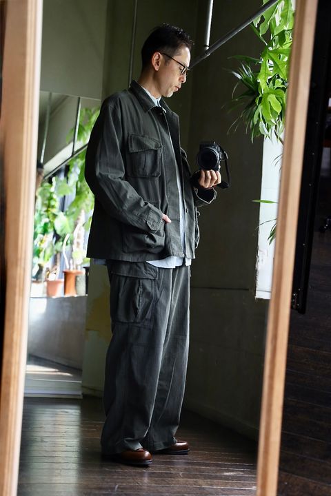 A.PRESSE Vintage US Army Jungle Fatigue Jacketスタイル