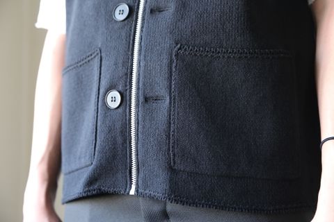 MATSUFUJI Modified Farmers Knit Vest style.2021.1.16.