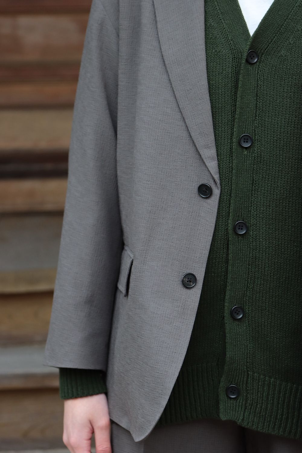 UNIVERSAL PRODUCTS CREPE UNCONSTRUCTED 2B JACKET style.2022.1.30.
