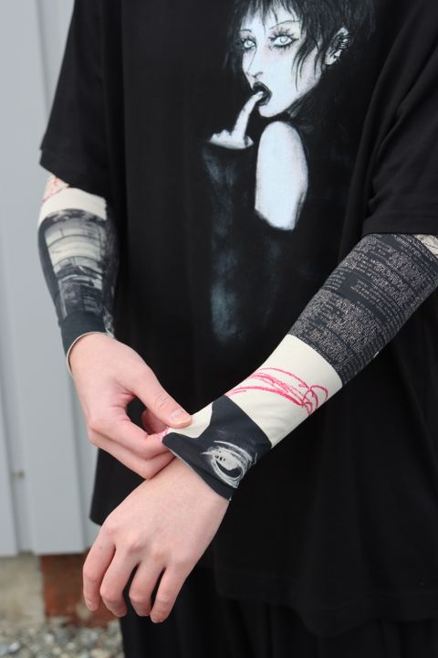 Yohji Yamamoto MAHABARA PLAIN STITCH WOMAN PRINT SHORT SLEEVES style.2022.1.30 ※2月2日発売