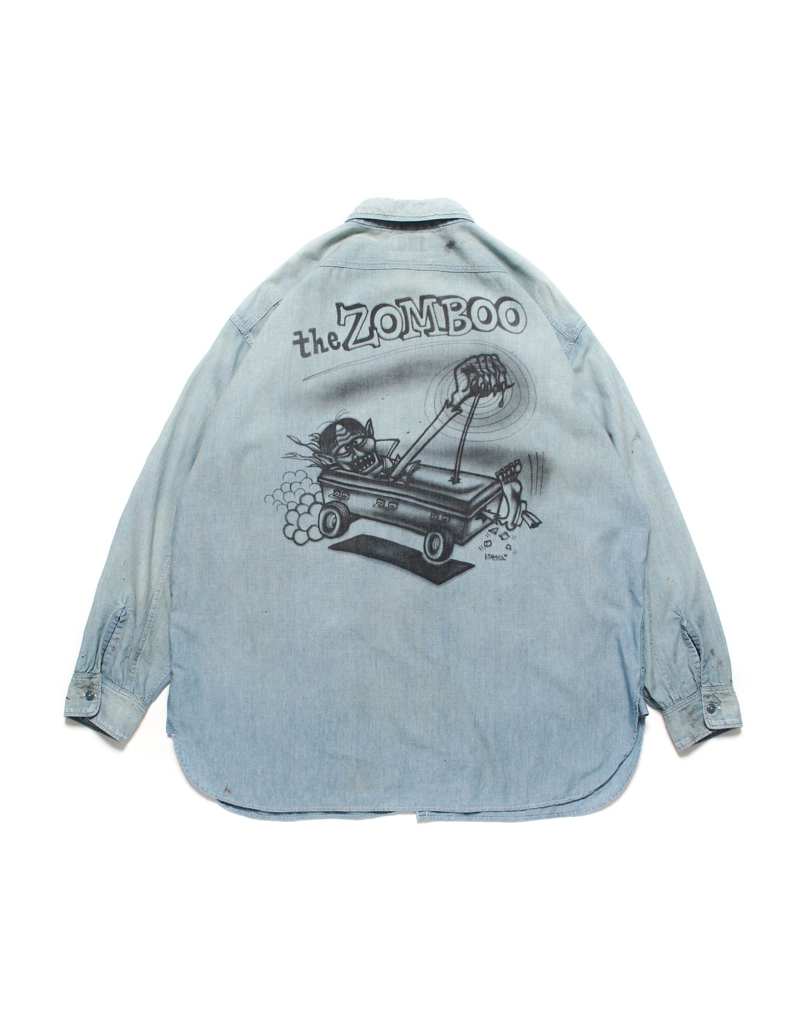 BOW WOW 26 New Year Release Items バウワウ SKETCH ZOMBOO USN CHAMBRAY SHIRT AGED(BW261-SZUCS) INDIGO☆1月2日11:00発売！