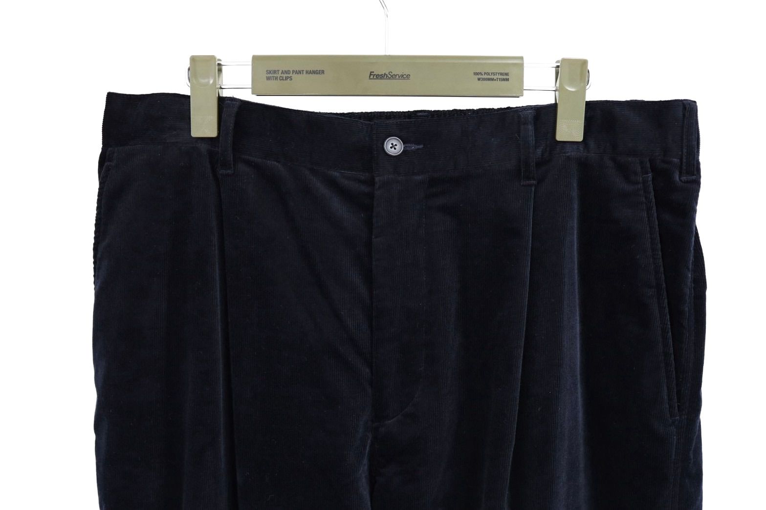 フレッシュサービス 26AW AIR CORDUROY WIDE TROUSERS(FSC263-40087)BLACK☆10月3日(土)発売！