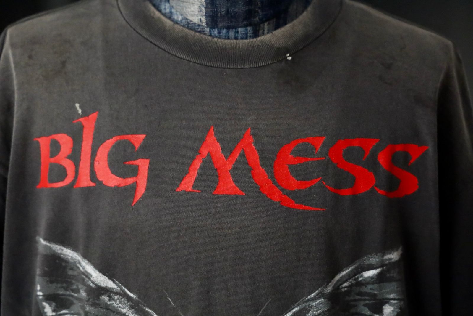 セントマイケル Tシャツ BIG MESS SS TEE(SM-HR1-0000-016)BLACK