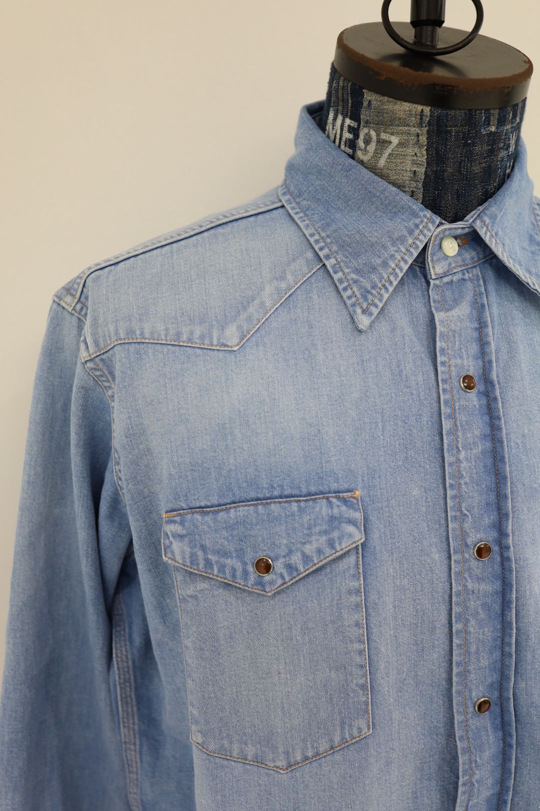 Gurank グランク 26SS デニムウエスタンシャツDenim western shirts (2614D)IND★新作発売！