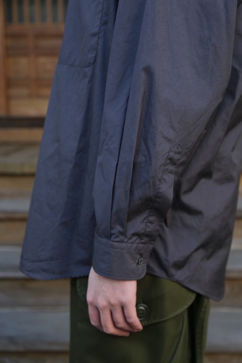 Broad L/S Oversized Regular Collar Shirt"C.GRAY"Style.2020.1.17.